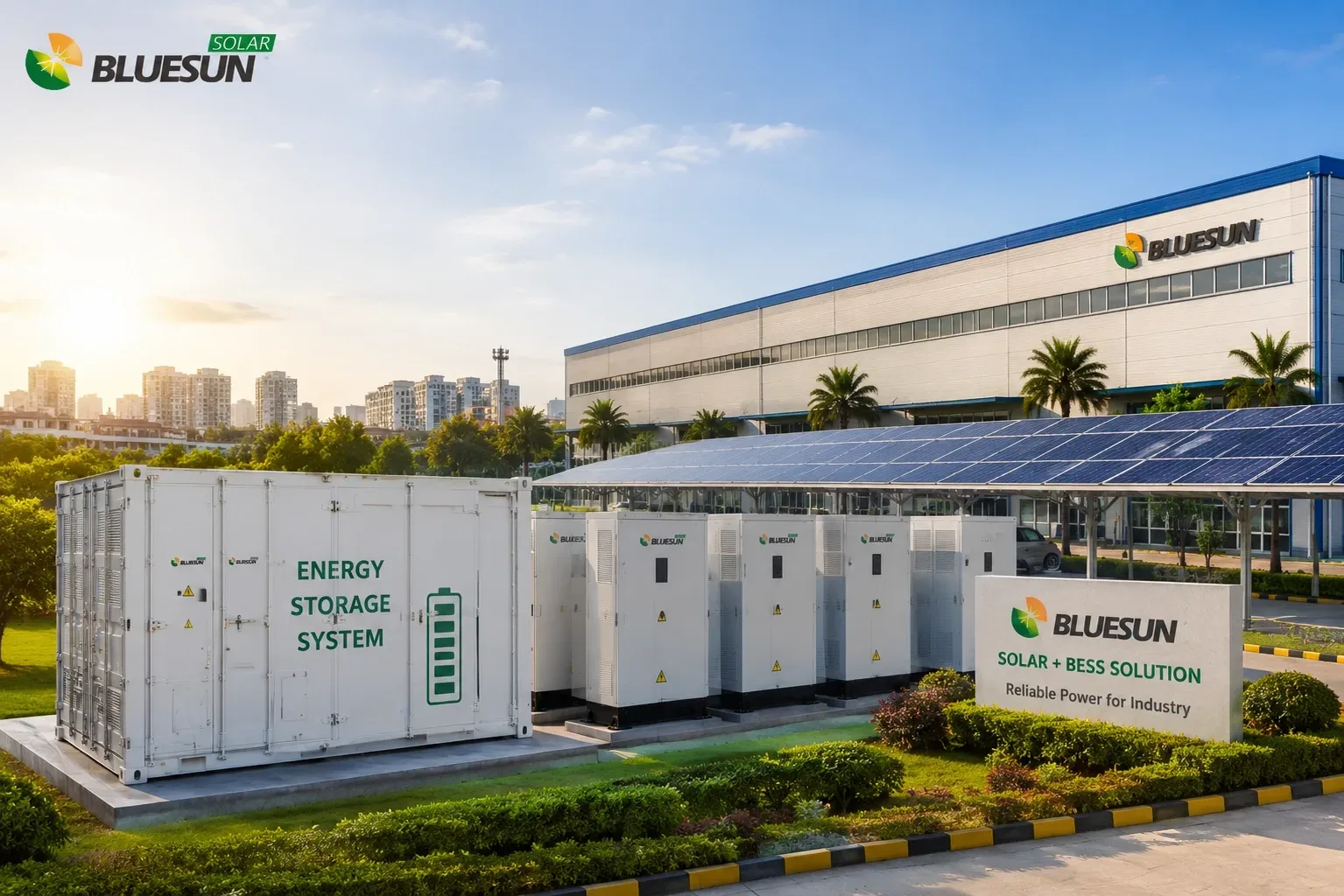 Commercieel zonne-energie- en batterij-energieopslagsysteem ter ondersteuning van fabrieken in Bangladesh