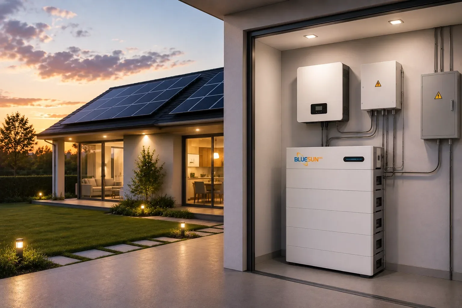 住宅用リチウム電池バックアップを備えた太陽光蓄電システム