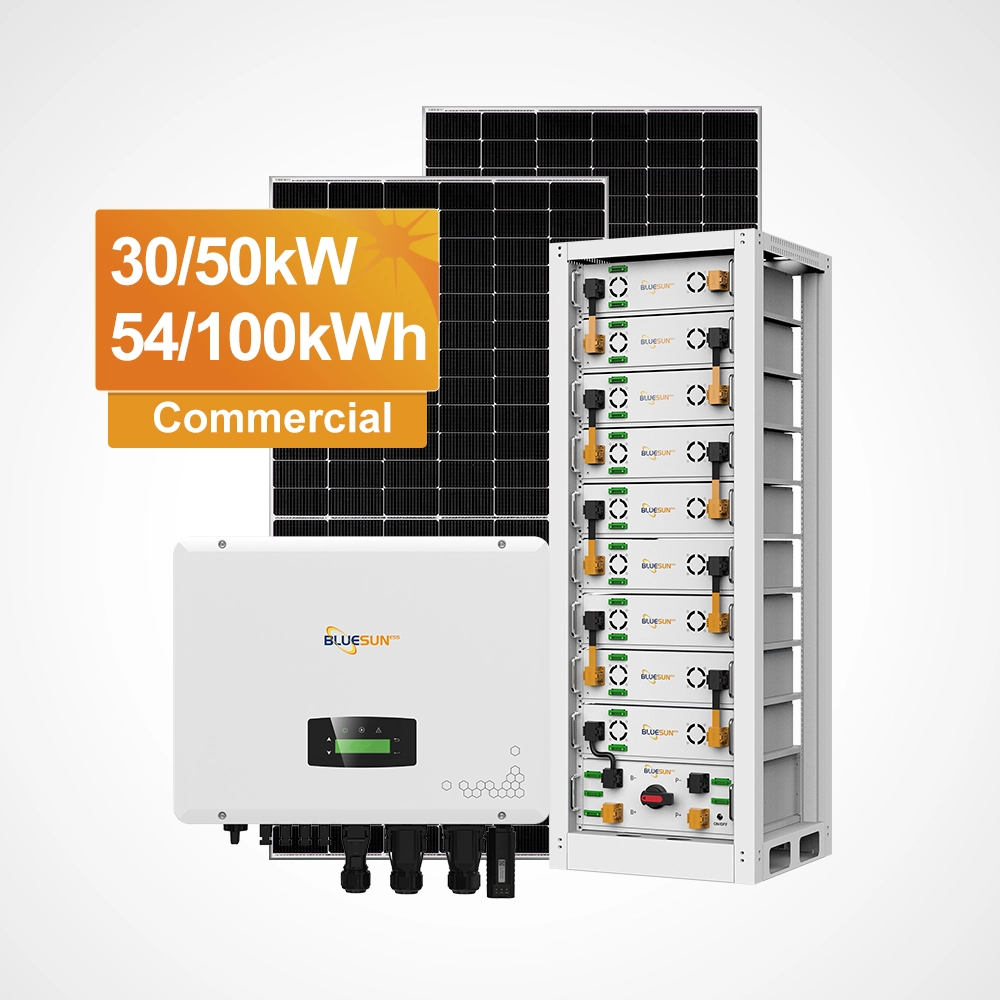 Sistema todo en uno de almacenamiento de energ&iacute;a con bater&iacute;a de litio industrial Bluesun de 30/50kW