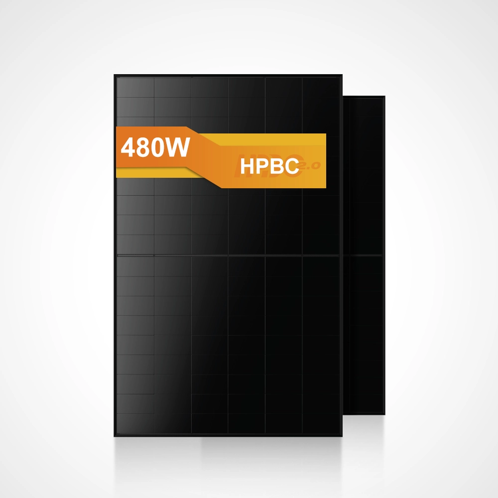 Panel solar HPBC de 480W para aplicaciones residenciales y comerciales