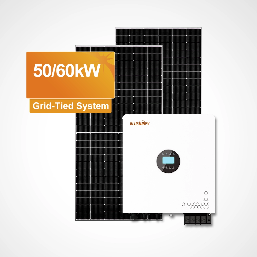 Soluci&oacute;n de energ&iacute;a solar conectada a red de 50KW / 60KW