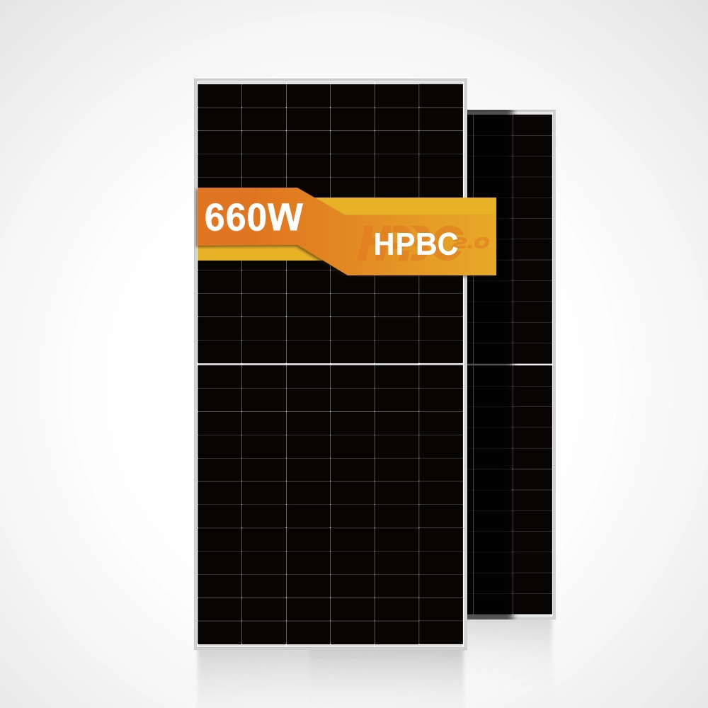 Panel solar HPBC de 660W para aplicaciones comerciales y a escala de utility