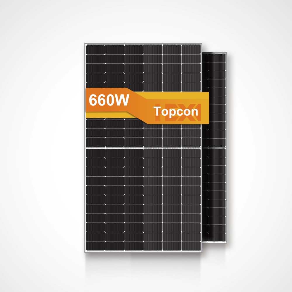 M&oacute;dulo solar bifacial TOPCon de tipo N de 660W para proyectos comerciales y utility