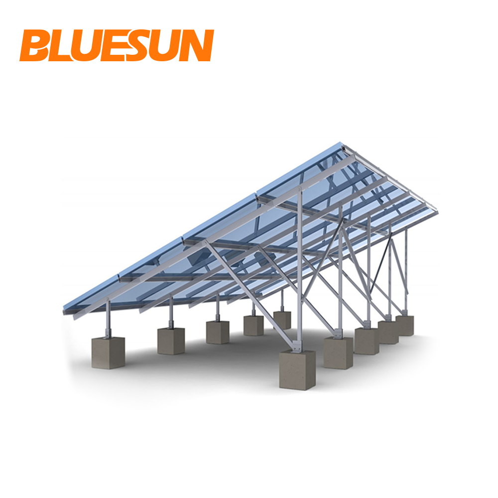 Sistema de soportes para montaje solar en cubierta plana