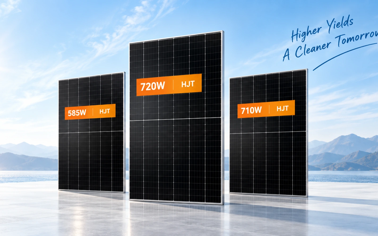 M&oacute;dulos solares Bluesun N-Type HJT en potencias de 585W, 710W y 720W