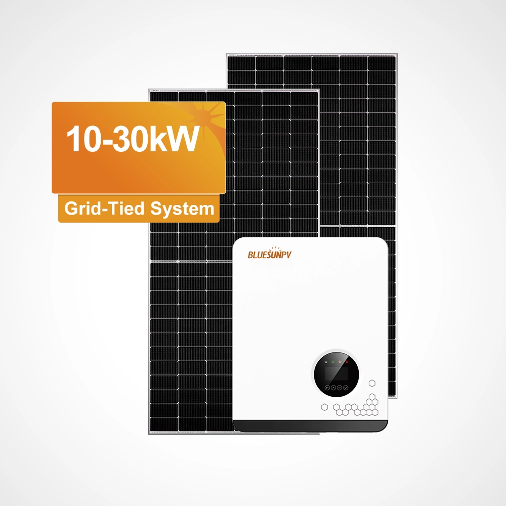 Sistema solar conectado a red completo de 10KW / 20KW / 30KW para aplicaciones dom&eacute;sticas