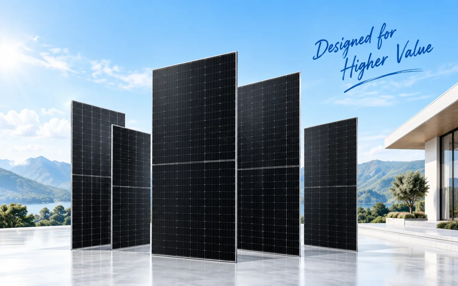 M&oacute;dulos solares de contacto posterior HPBC de alta eficiencia de Bluesun