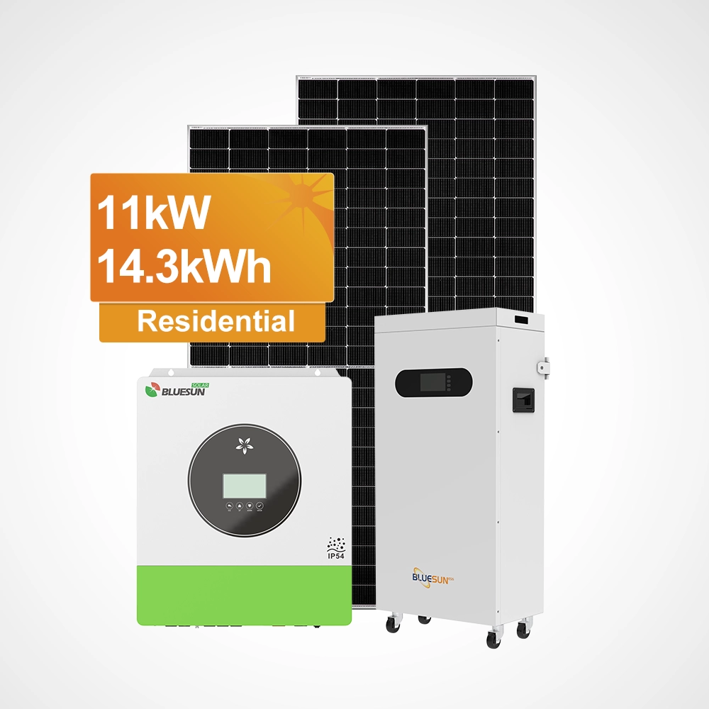 Sistema de almacenamiento de energ&iacute;a aislado con inversor de 11kW y bater&iacute;a de 14,3kWh