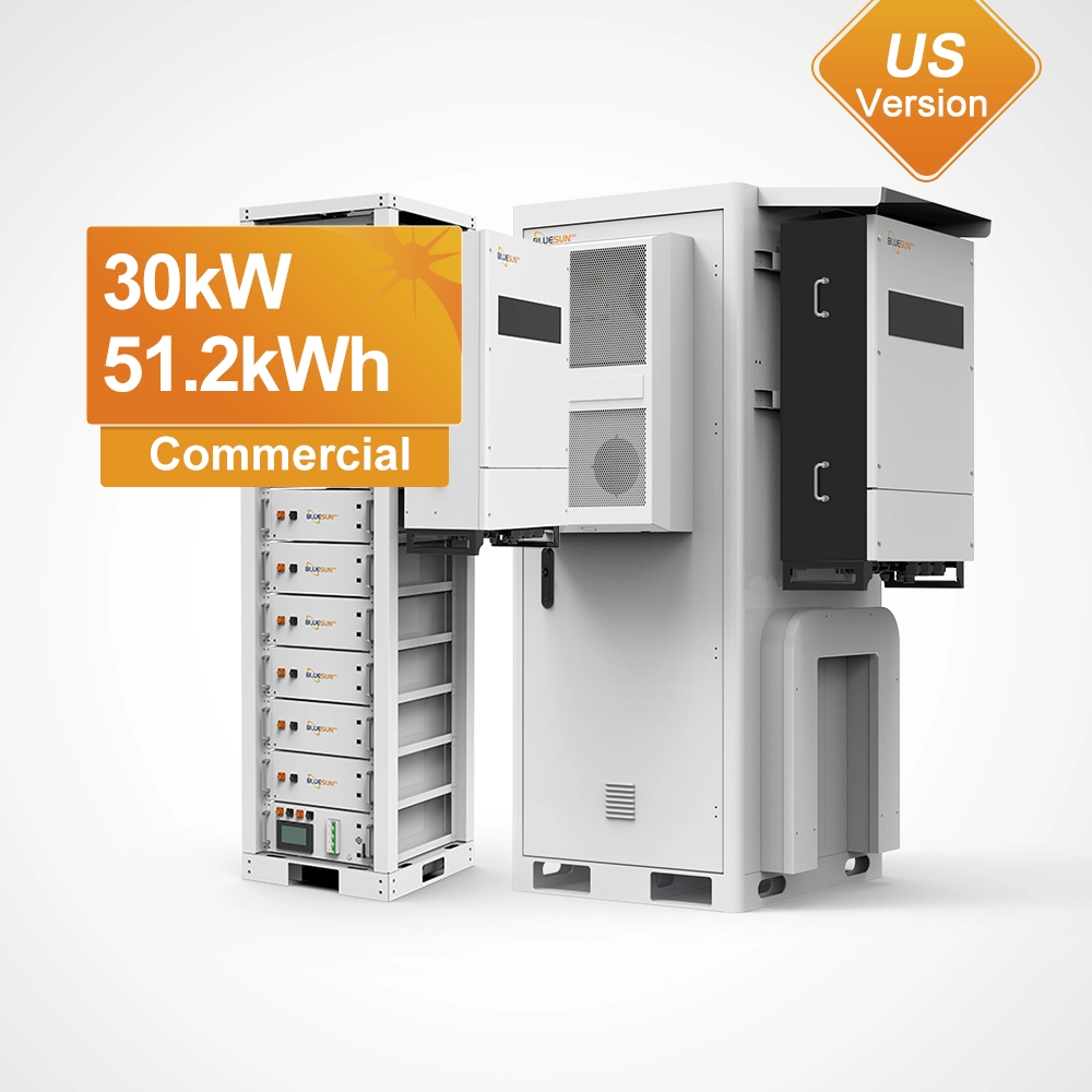 Sistema todo en uno de almacenamiento de energ&iacute;a solar industrial de 30kW para EE. UU.