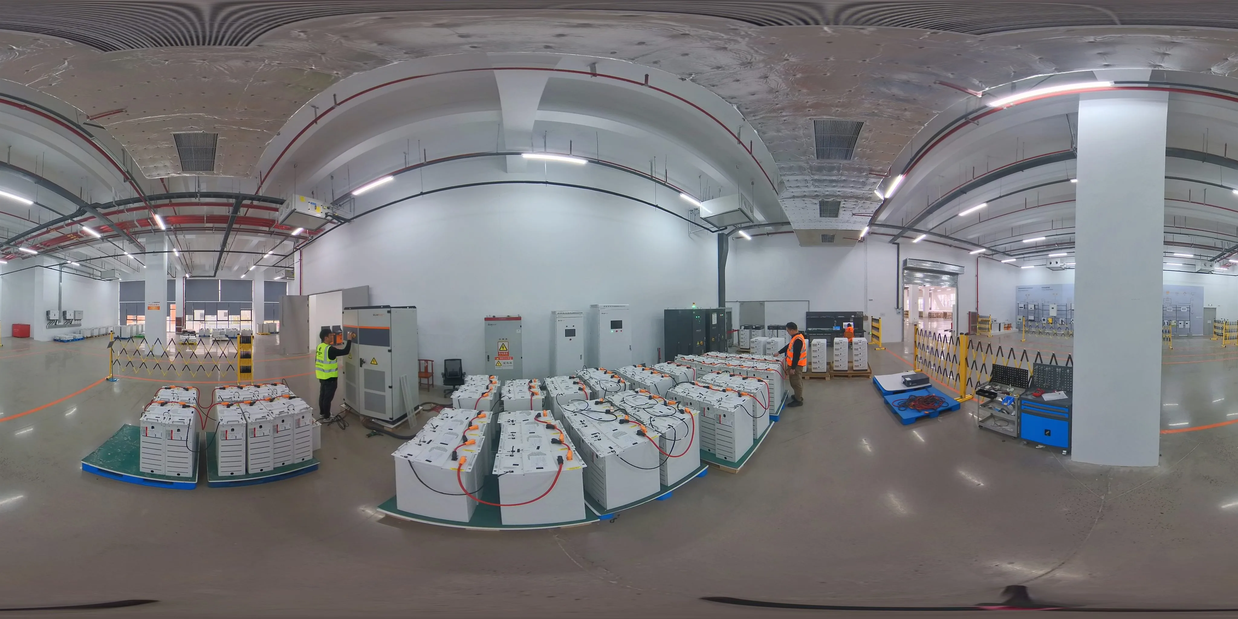 Zone de test haute tension réelle chez Bluesun