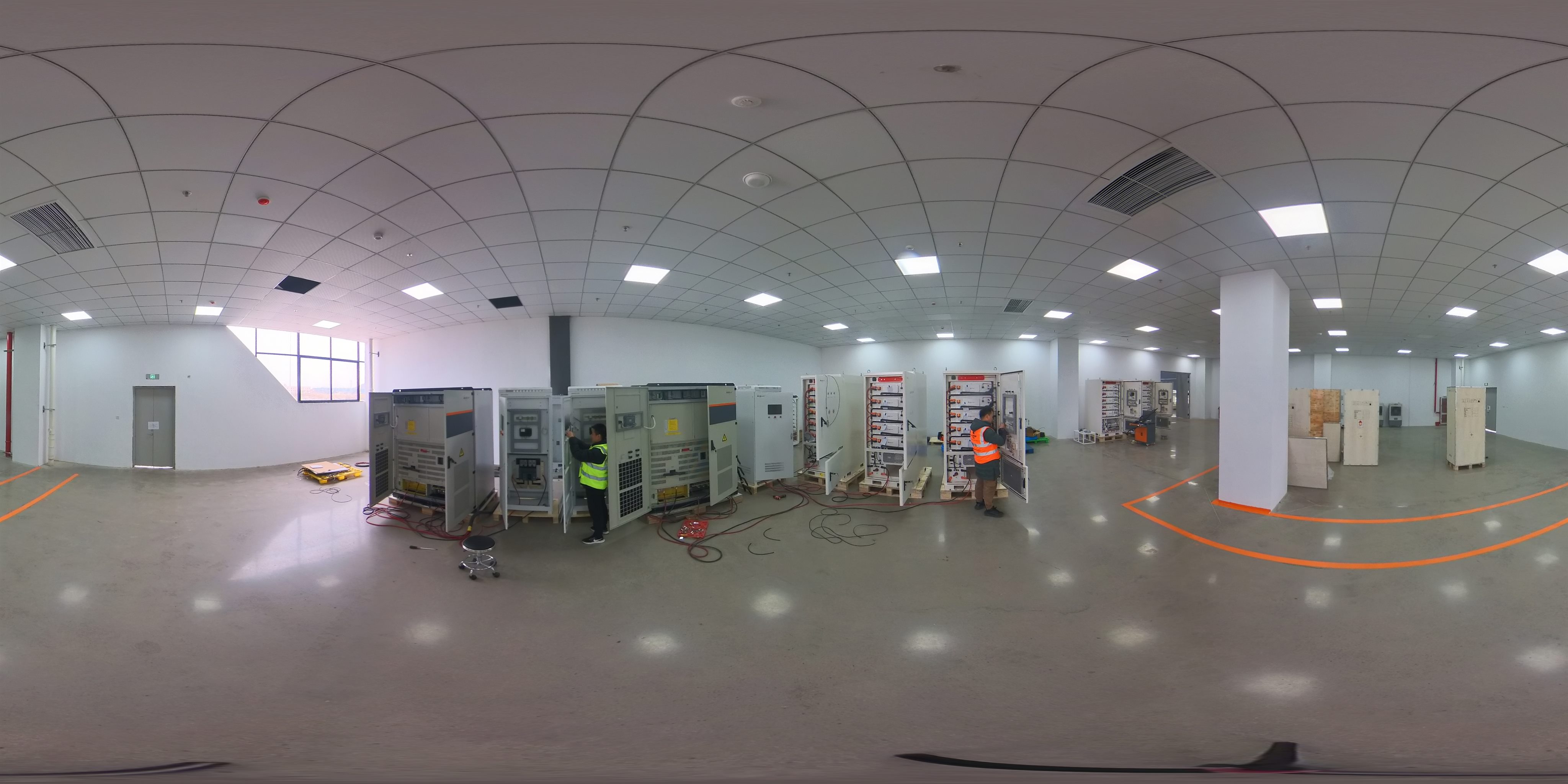 Bluesun production and wiring test facility
