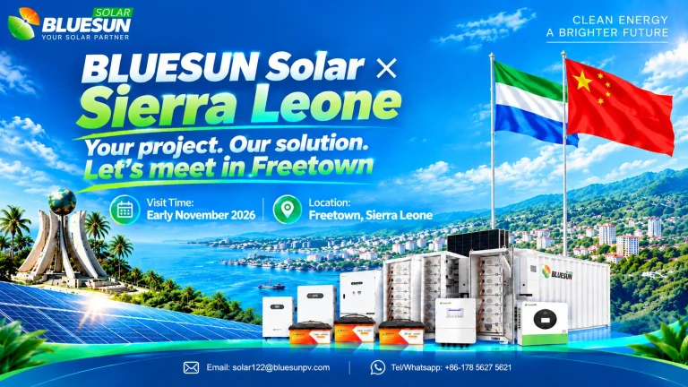 Bluesun Solar to Visit Freetown, Sierra Leone in November 2026