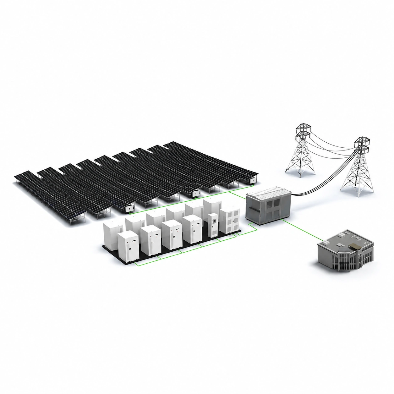 Bluesun 1MW / 2MWh AC-Coupled Energy Storage System