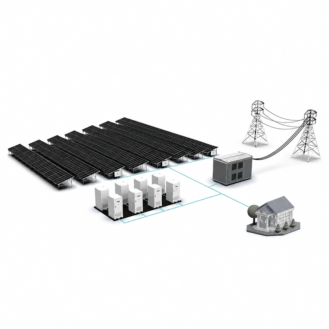 Bluesun 2MW / 4MWh AC-Coupled Energy Storage System