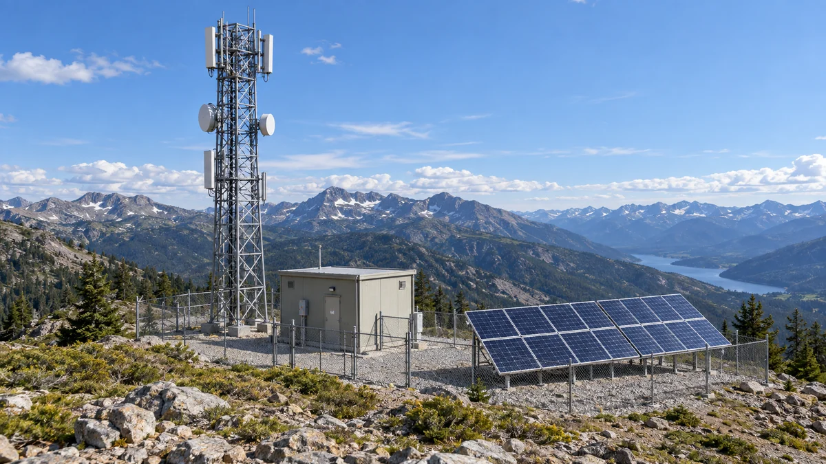 Telecom Stations powered by an off-grid solar system