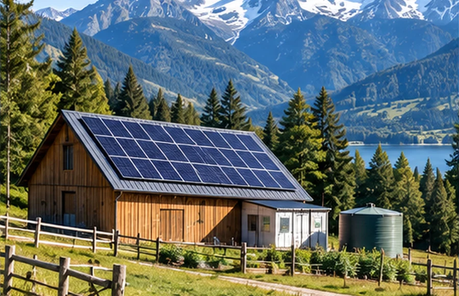 Sistema de energ&iacute;a solar rural y remoto