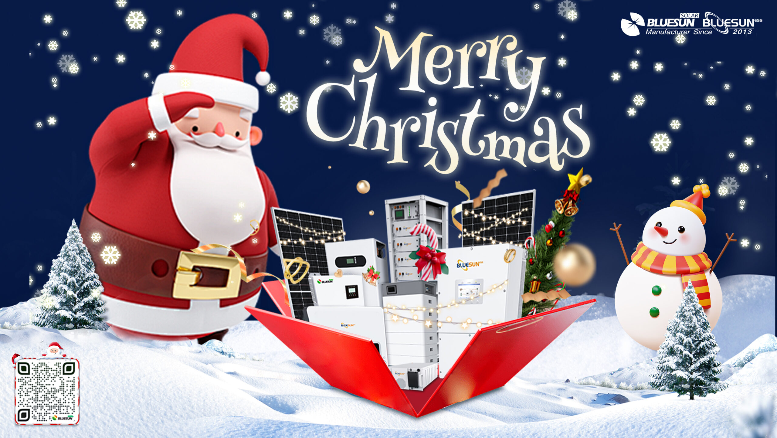Merry Christmas ! Santa Brings Warmth and Joy to Everyone