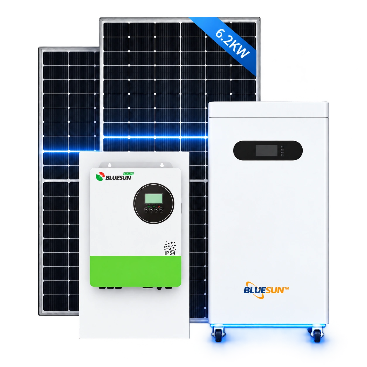 6.2kW / 10.24kWh نظام الطاقة الشمسية خارج الشبكة