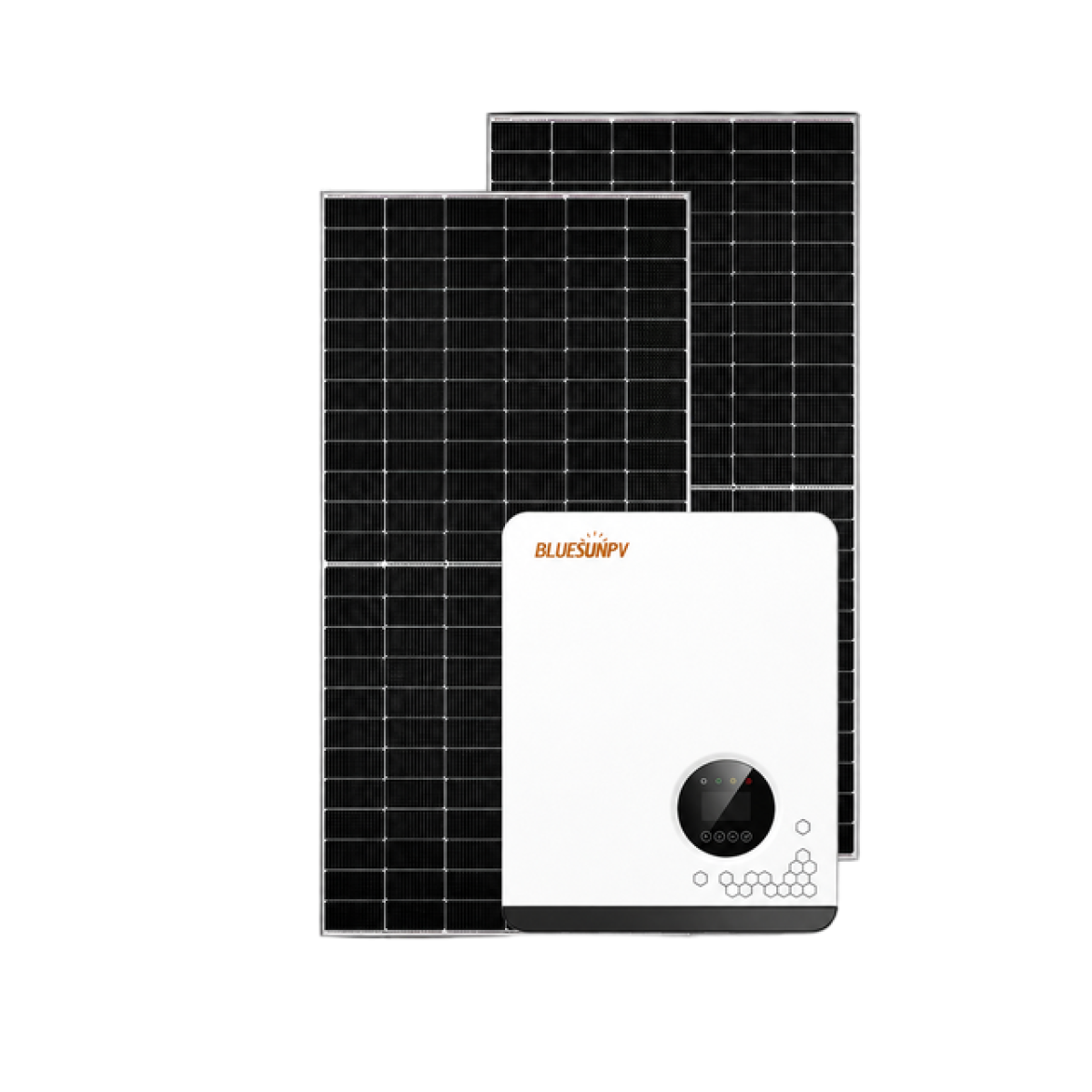 Bluesun On-Grid-Solarsystem mit PV Modulen und BSM15-25K-B Wechselrichter
