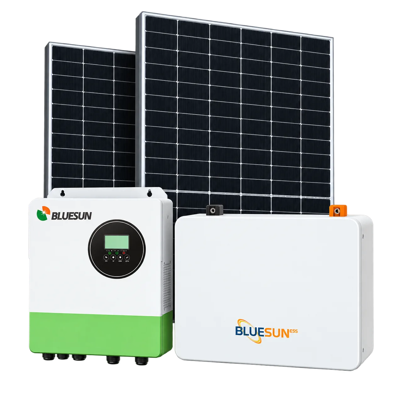 Bluesun의 6.2kW / 10.24kWh 오프그리드 태양광 시스템