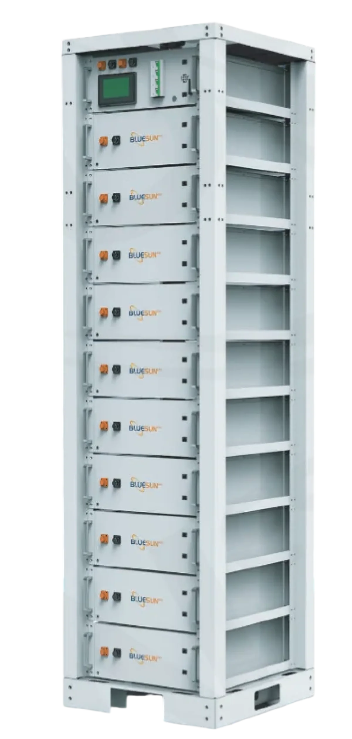 ตู้แบตเตอรี่แบบแร็ค LiFePO4 แบบโมดูลาร์แรงดันสูง Bluesun BSM48106H