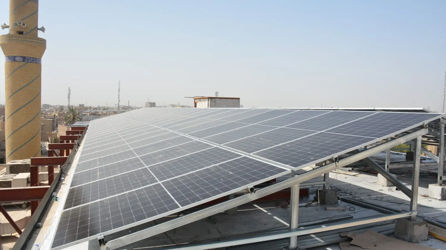 العراق 30 KW مشروع الطاقة الشمسية + تخزين الطاقة