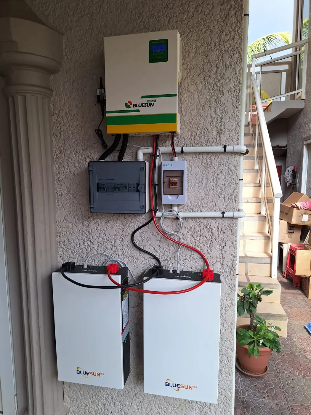 موريشيوس 5 KW مشروع الطاقة الشمسية + تخزين الطاقة