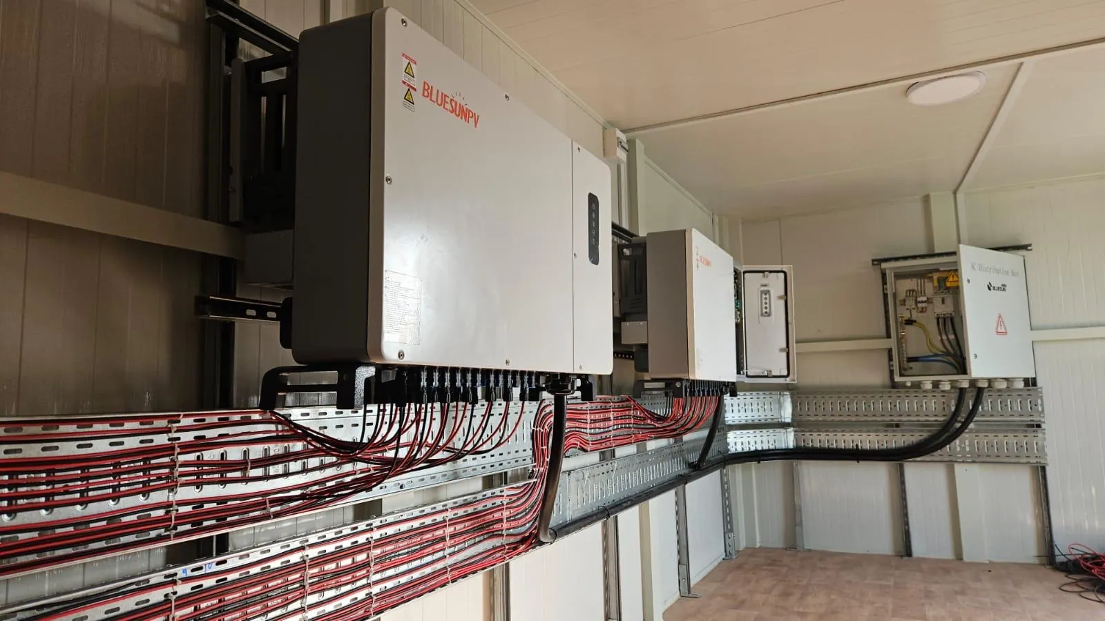 Projet solaire raccord&eacute; au r&eacute;seau Bluesun au Maroc