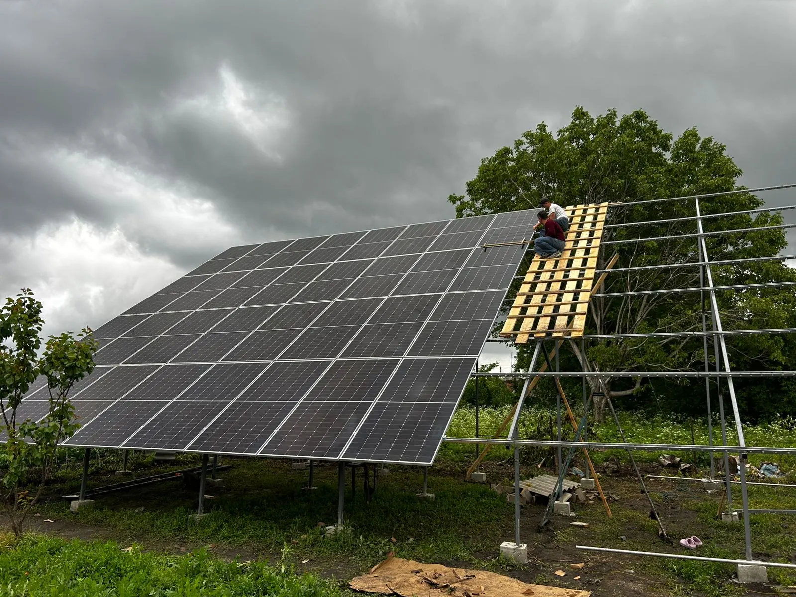 Bluesun Ukraine grid-tied solar project